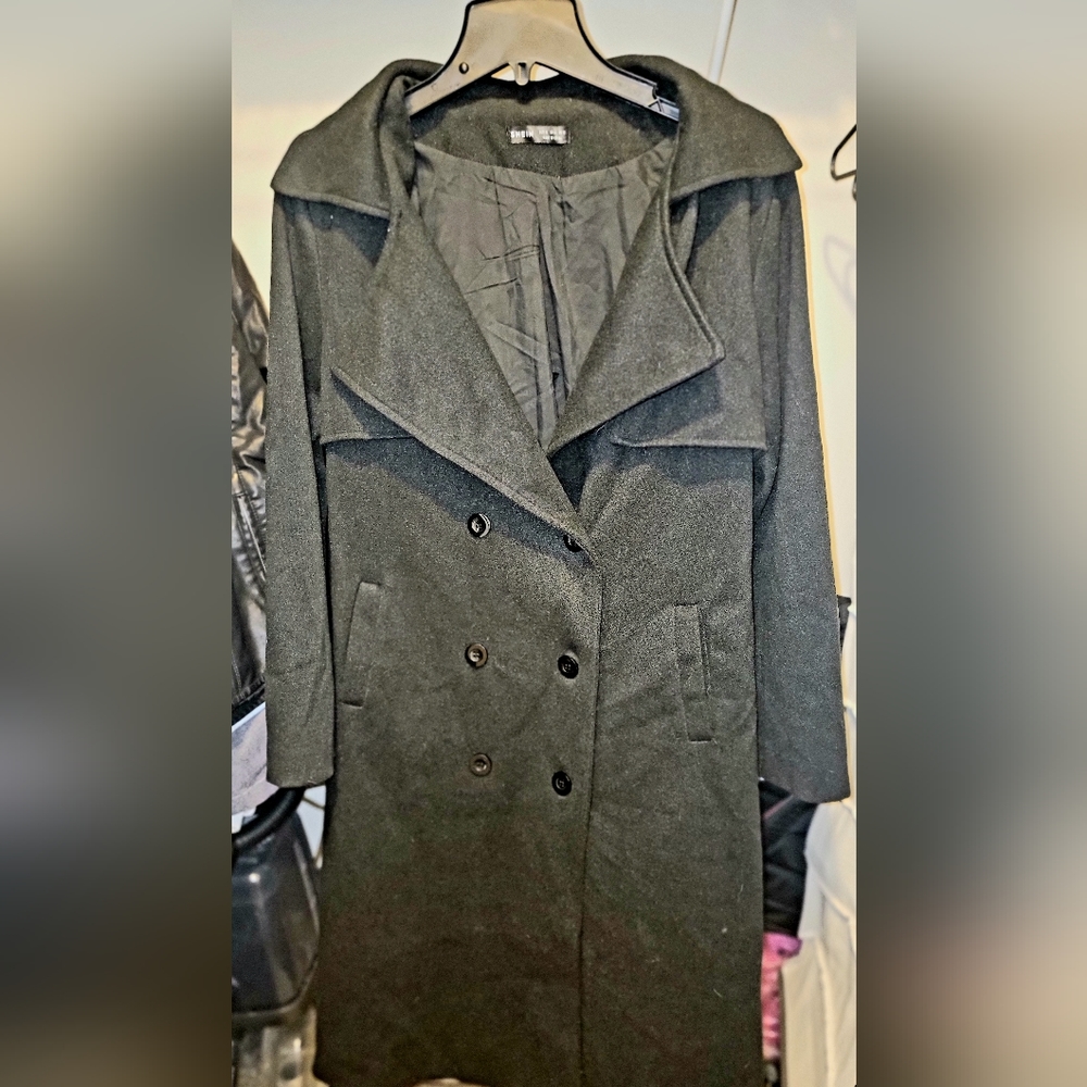 Women's Black Trench Coat